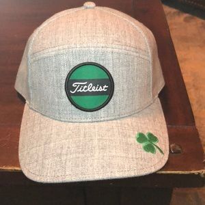 NWOT Gray Titleist hat with shamrock
